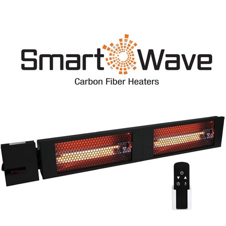 RK RADIANT HEATER 42"" BLACK, DOUBLE CARBON LAMP 240V 3000W W/ REMOTE -  KING ELECTRIC, RK2430-RMT-BLK